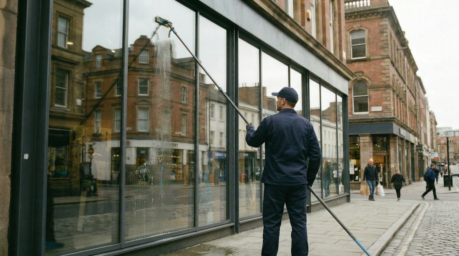Commercial and industrial window cleaning service