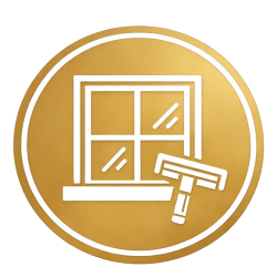 Window frame and sill cleaning icon