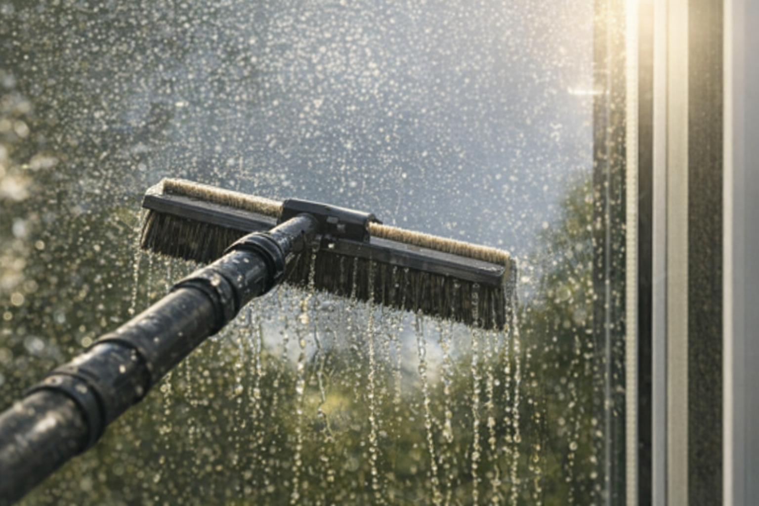 Professional pure water window cleaning service
